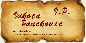 Vukota Paučković vizit kartica